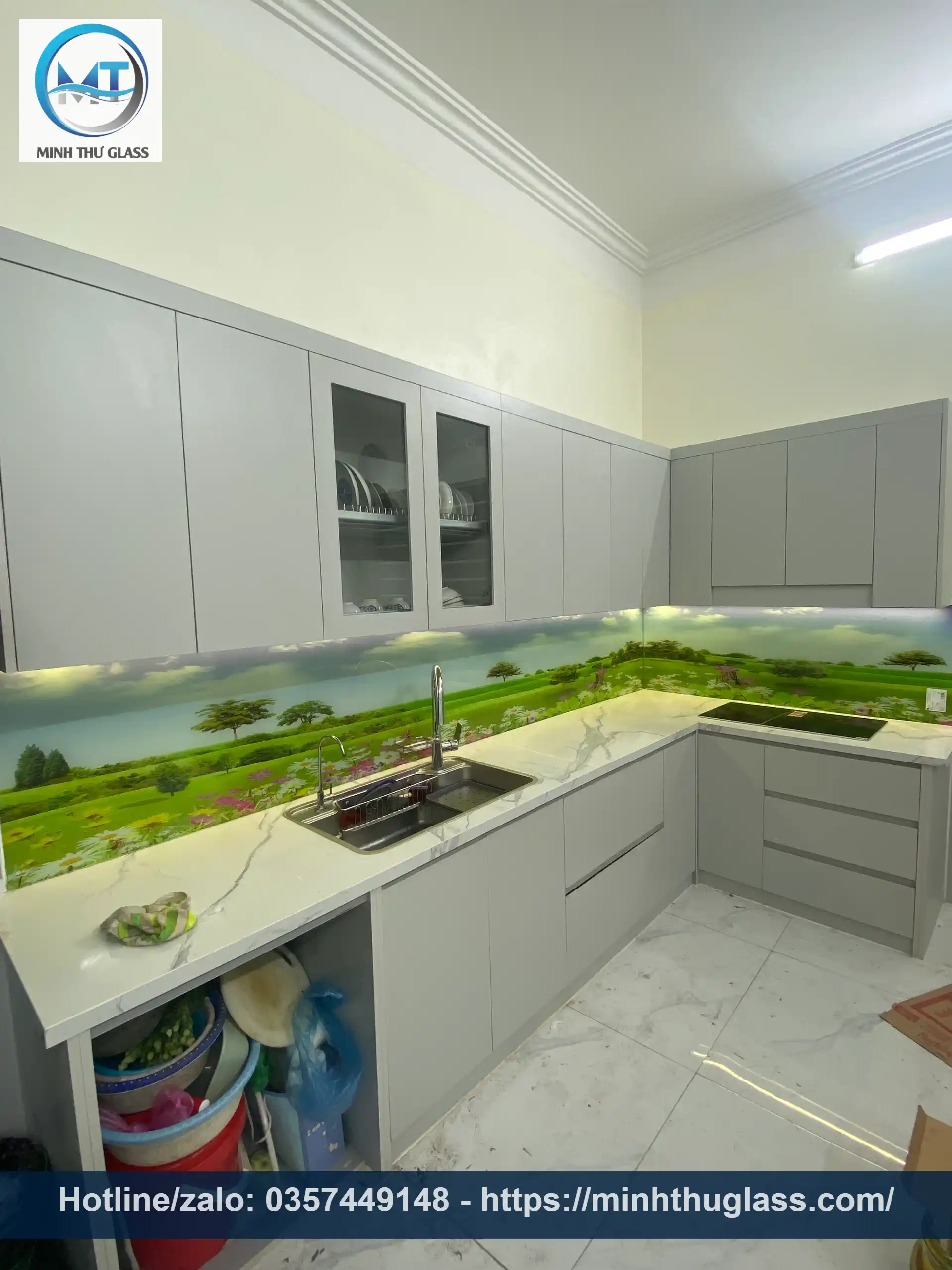 Tranh kính 3D phong cảnh sống động Kính 3D phong cảnh tạo chiều sâu